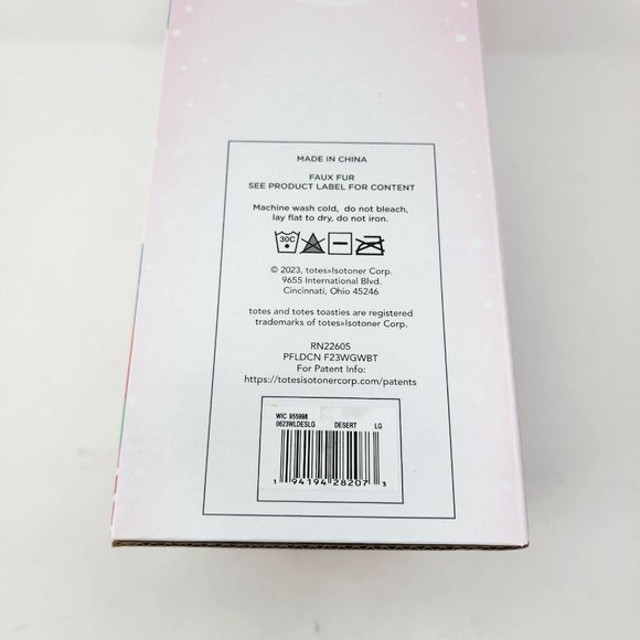 Totes Toasties Women’s Large Size 8-9 Memory Foam Bootie Desert Beige New - Picture 4 of 10